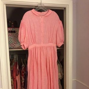Little women atelier Meg dress hot pink